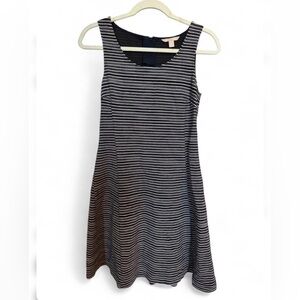 Banana Republic Black and White Striped Mini Dress